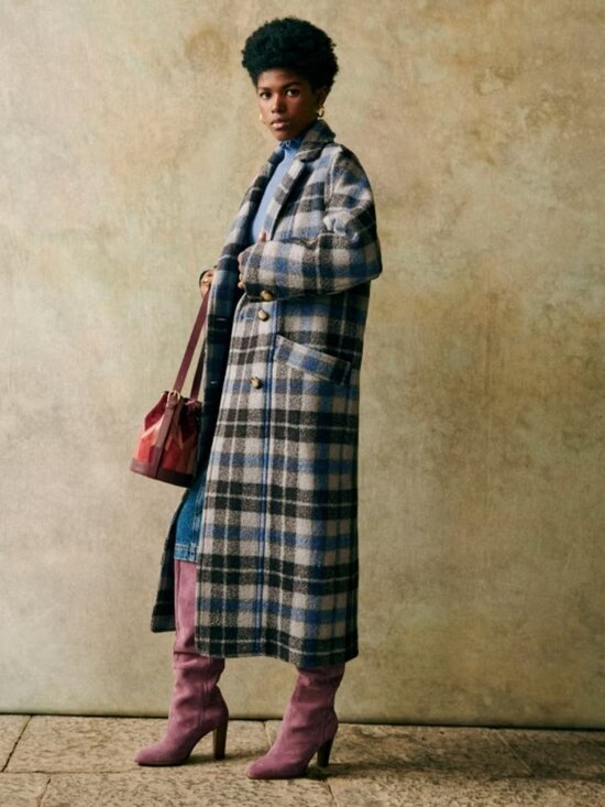 Sezane Jackets & Blazers - NWT Sezane Viktor Coat Prairie Check size 2 runs large